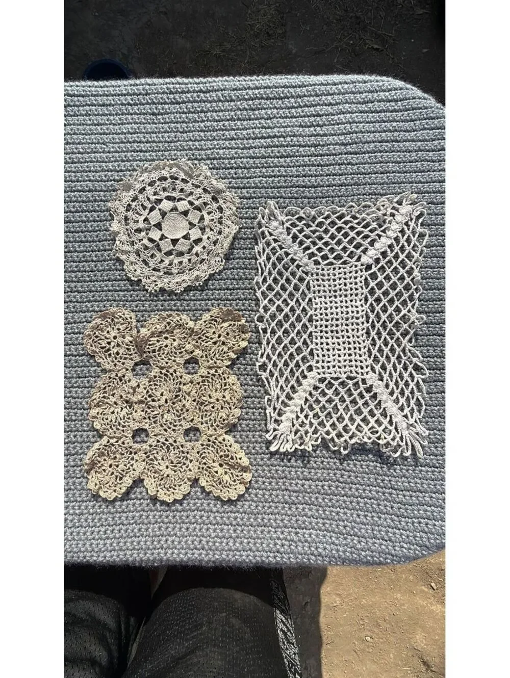 Vintage Lot of 3 Doilies